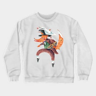 The sly fox and the goose with golden eggs Crewneck Sweatshirt